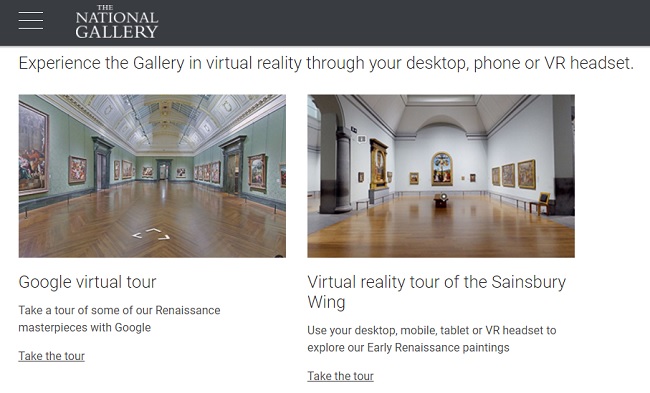 The National Gallery London in 360 Degrees View
