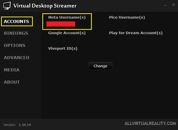 Login to Virtual Desktop using Meta Account