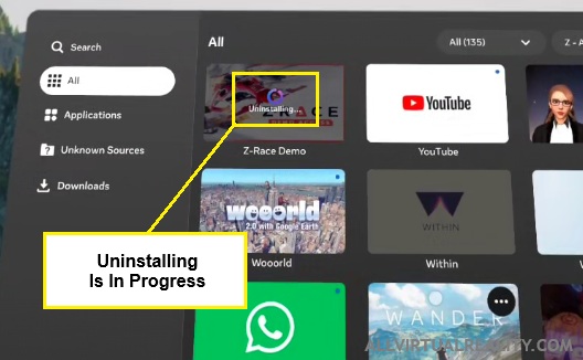 Uninstalling In Progress