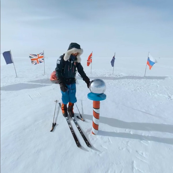 Matthieu Torduer succeeded reaching South Pole in Antarctica