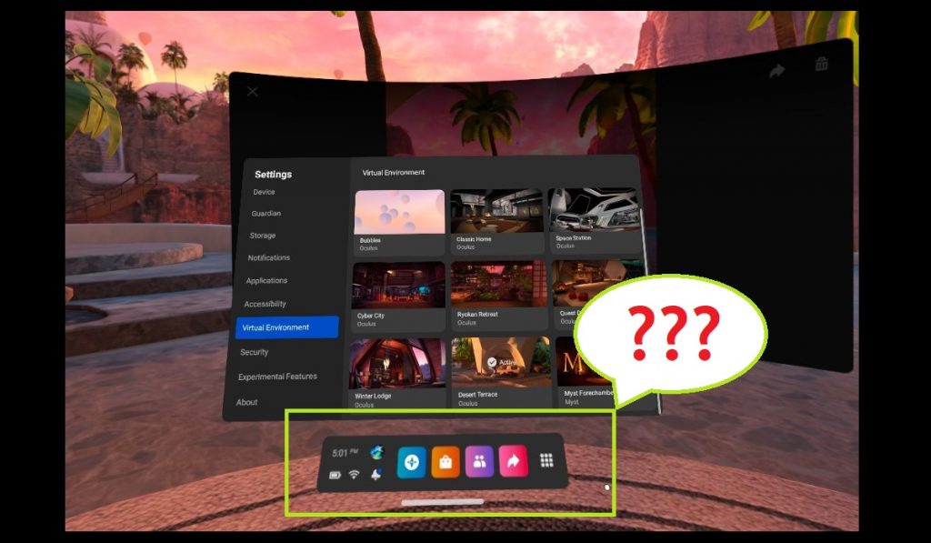 How to Open or Close Universal Menu in Oculus Quest 2?