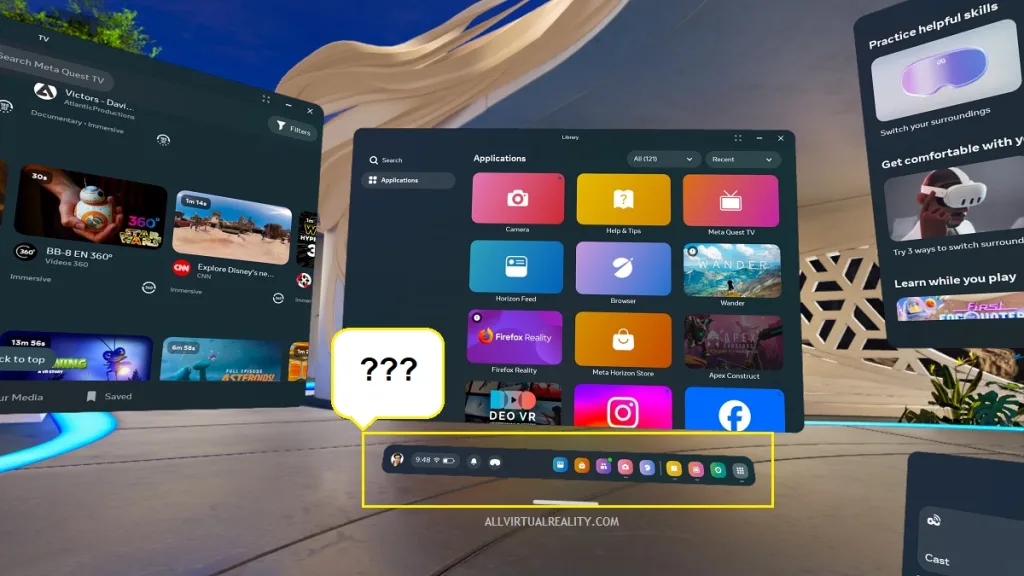 How to Open & Close Universal Menu in Meta Quest 3